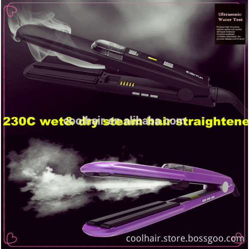 2" Ceramic Water Steam Burst Flat Iron Hair Straightener